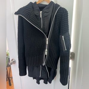Sacai double layered sweater/bomber jacket. Size 2